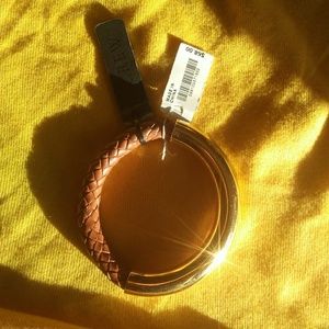 Nwt J.Crew leather bangle  bracelet